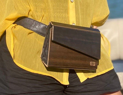 Wooden Belt-bag Eucalyptus